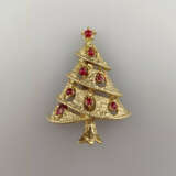 Vintage-"Christmas"-Brosche - USA, Weihnachtsbaum,… - фото 2