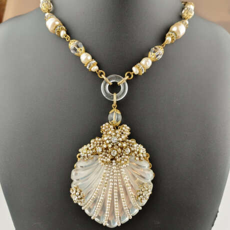 Opulentes langes Collier mit Muschelanhänger - Sta… - фото 1