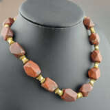 Vintage-Halskette -15 facettierte und polierte Gli… - photo 1