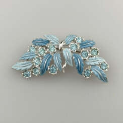 Vintage-Brosche - Jewelcraft / USA, silberfarbenes…