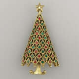 Vintage-"Christmas"-Brosche - USA, Weihnachtsbaum,… - photo 1
