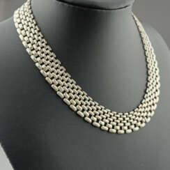 Anschmiegsames Vintage-Kragencollier - Metall silb…