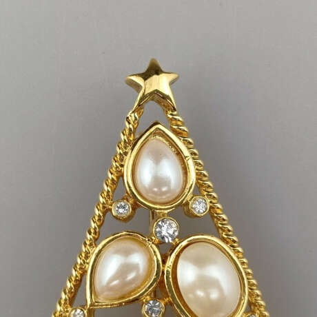 Vintage-"Christmas"-Brosche - USA, Weihnachtsbaum,… - фото 2