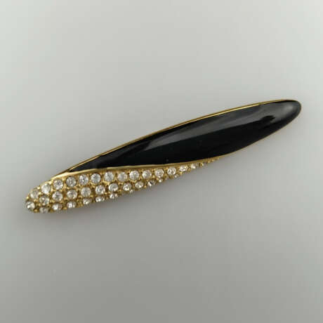 Vintage Brosche - MONET / USA, Metall vergoldet, o… - фото 1