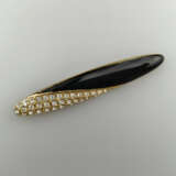 Vintage Brosche - MONET / USA, Metall vergoldet, o… - фото 1