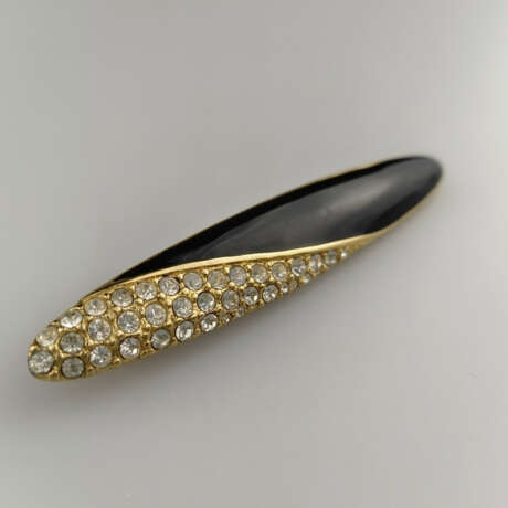 Vintage Brosche - MONET / USA, Metall vergoldet, o… - фото 2