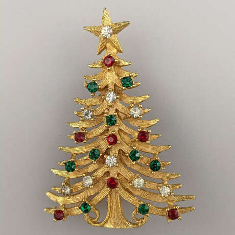 Vintage-"Christmas"-Brosche - MYLU/USA, Weihnachts… - фото 1