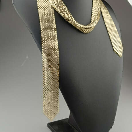 „Disco“-Netzcollier/-Gürtel - 1980er Jahre, Metall… - photo 1