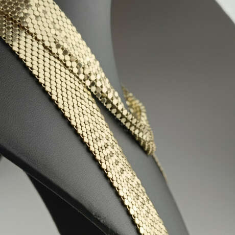 „Disco“-Netzcollier/-Gürtel - 1980er Jahre, Metall… - photo 2