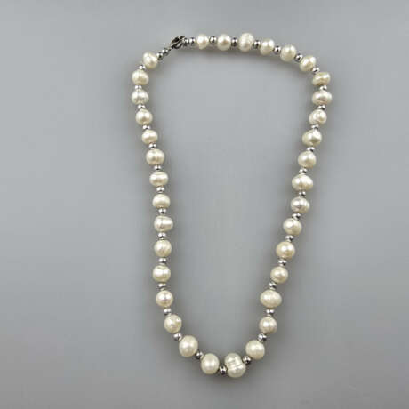 Vintage-Perlenkette - 35 barocke Süßwasserperlen m… - фото 2 Vintage-Perlenkette - 35 barocke Süßwasserperlen m… - фото 2