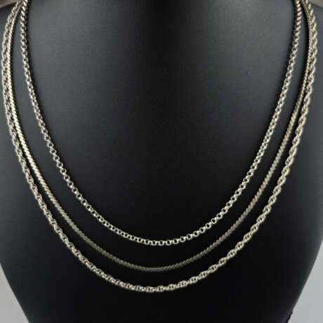 Vintage-Silbercollier -Silber 835/000, gestempelt,… - photo 1