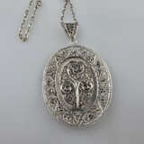 Großer Vintage-Silberanhänger mit Kette - Anhänger… - фото 2