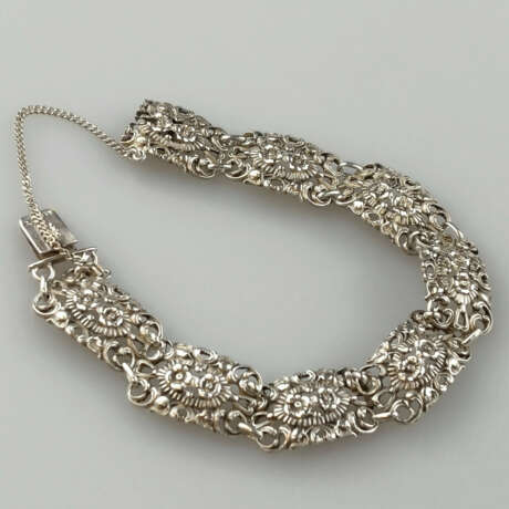 Vintage-Silberarmband - filigran gearbeitetes, dur… - photo 1