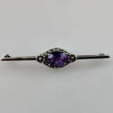 Zwei Vintage-Silberbroschen mit Amethystbesatz - S… - фото 2