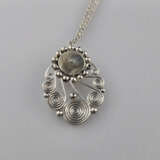 Filigraner Vintage-Silberanhänger an Kette - Sterl… - фото 2