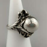 Floraler Vintage-Silberring -Sterling Silber 925/0… - photo 1