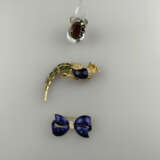 Konvolut Vintage-Schmuck mit Emaille-Dekor- 3-tlg.… - Foto 1