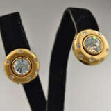 Ein Paar Vintage-Ohrstecker - SWAROVSKI, vergoldet… - photo 1