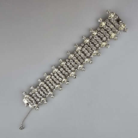 Glitzerndes Vintage-Armband - WEISS / USA, silberf… - photo 1