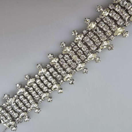 Glitzerndes Vintage-Armband - WEISS / USA, silberf… - photo 2
