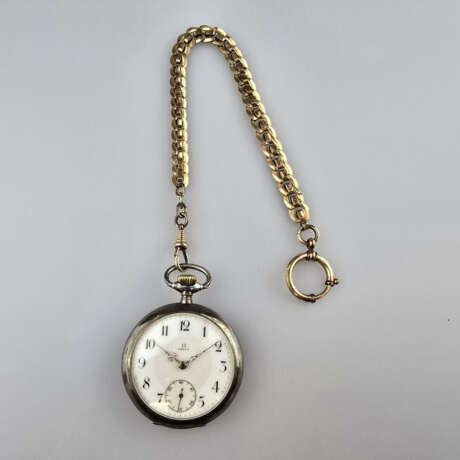 Omega Herrentaschenuhr - Schweiz um 1900/1920, 800… - photo 1