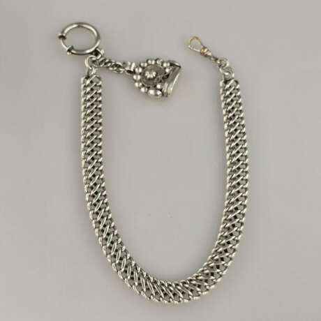 Taschenuhrenkette mit Siegelanhänger - um 1900, Si… - фото 1 Taschenuhrenkette mit Siegelanhänger - um 1900, Si… - фото 1