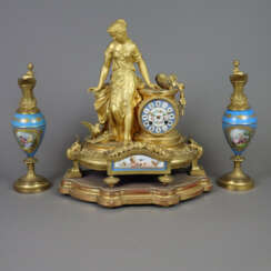 3- teilige Pendulengarnitur - Frankreich, 2. Hälft…