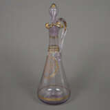 Jugendstil Likörkaraffe - um 1900, schwach amethys… - photo 1