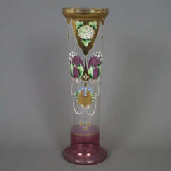 Große Jugendstil-Vase - um 1900, hohe, zylindrisch…