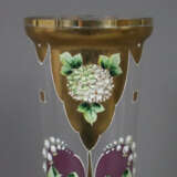 Große Jugendstil-Vase - um 1900, hohe, zylindrisch… - photo 2