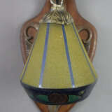 Jugendstil-Wandlampe - Glockenschirm aus gefrostet… - photo 2