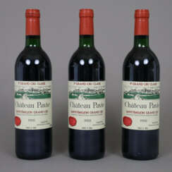 Wein - 3 Flaschen Château Pavie 1988, Saint-Émilio…