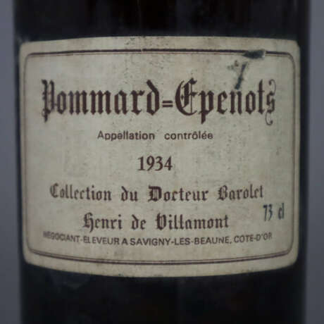 Wein - Pommard-Epenots 1934, Henri de Villamont 'C… - photo 2 Wein - Pommard-Epenots 1934, Henri de Villamont 'C… - photo 2