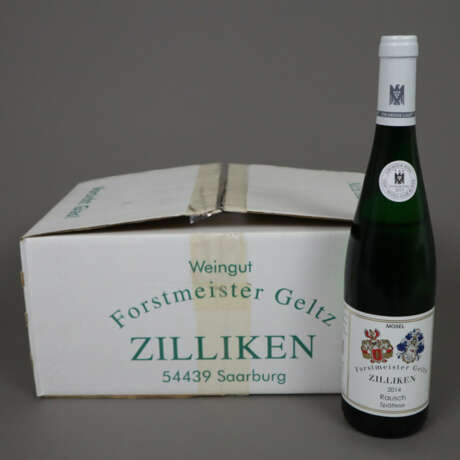 Wein - 6 Flaschen 2014 Forstmeister Geltz-Zilliken… - photo 1 Wein - 6 Flaschen 2014 Forstmeister Geltz-Zilliken… - photo 1