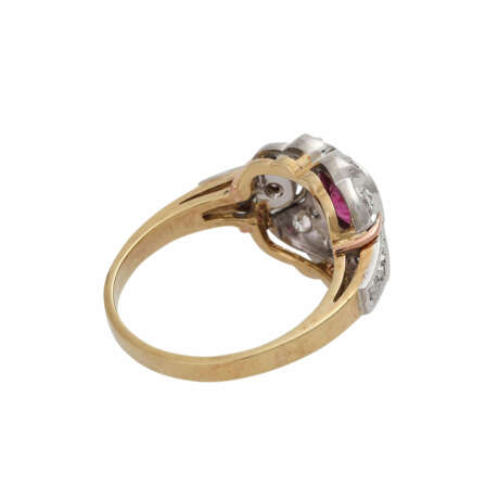 Ring mit Rubin ca. 1 ct und Brillanten - photo 3