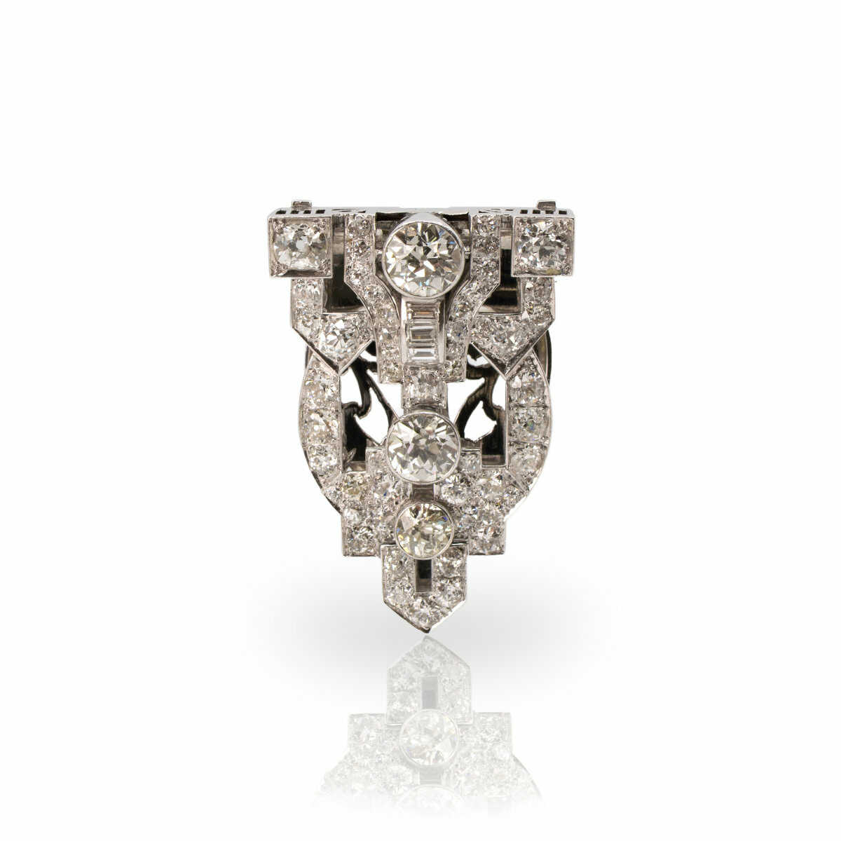 Art Deco Diamant-Brosche Art Deco Diamant-Brosche