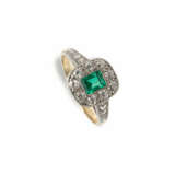Opal-Ring mit Diamanten-Entourage - photo 3
