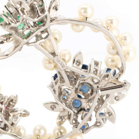 Perlenbrosche mit Diamant-Edelsteinbesatz - фото 3 Perlenbrosche mit Diamant-Edelsteinbesatz - фото 3