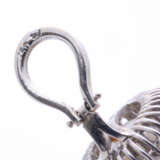 Perl-Ohrclips mit Diamanten-Entourage - фото 3