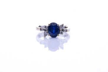Saphir-Diamant-Ring