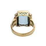 Ring mit Aquamarin ca. 5 ct., - Foto 4