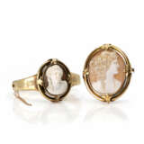 Antike Brosche und Armreif mit Kamée - фото 1