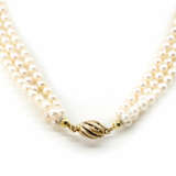 Historisches Diamant-Collier mit Perlen - photo 3