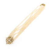 Historisches Diamant-Collier mit Perlen - photo 4