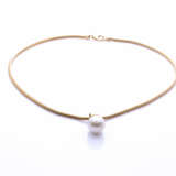 Collier mit Zuchtperl-Anhänger - фото 1