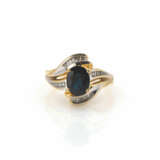 Saphir-Diamantring - Foto 1