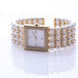 Perl-Diamant Armbanduhr Handaufzug, - photo 2