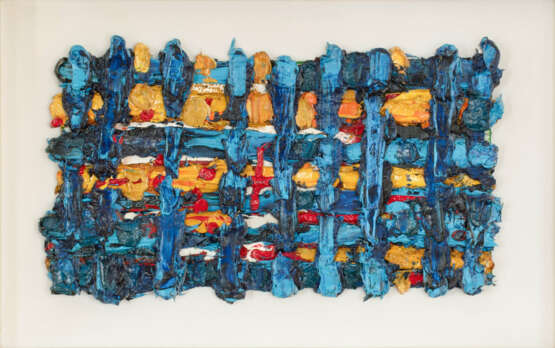 Deutsch-Europäischer Kopf (Gitterkopf) Blau - Gold - Rot - Schwarz - photo 1 Deutsch-Europäischer Kopf (Gitterkopf) Blau - Gold - Rot - Schwarz - photo 1