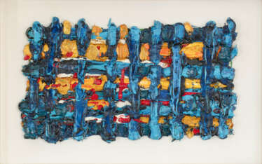 Deutsch-Europäischer Kopf (Gitterkopf) Blau - Gold - Rot - Schwarz