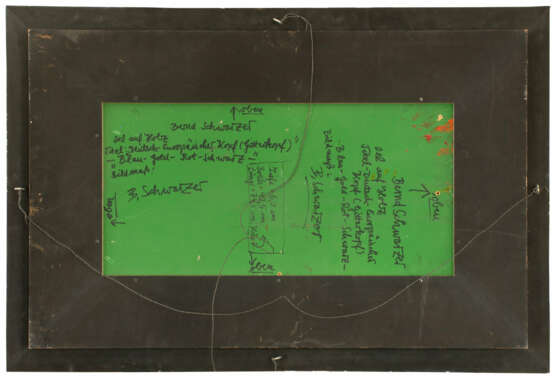 Deutsch-Europäischer Kopf (Gitterkopf) Blau - Gold - Rot - Schwarz - photo 3 Deutsch-Europäischer Kopf (Gitterkopf) Blau - Gold - Rot - Schwarz - photo 3